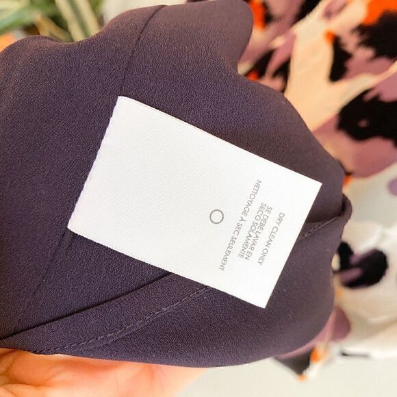 Cabi Radiant Velvet Burnout Slip Dress Women’s Small Style# 3514 Orange Purple - Picture 8 of 11